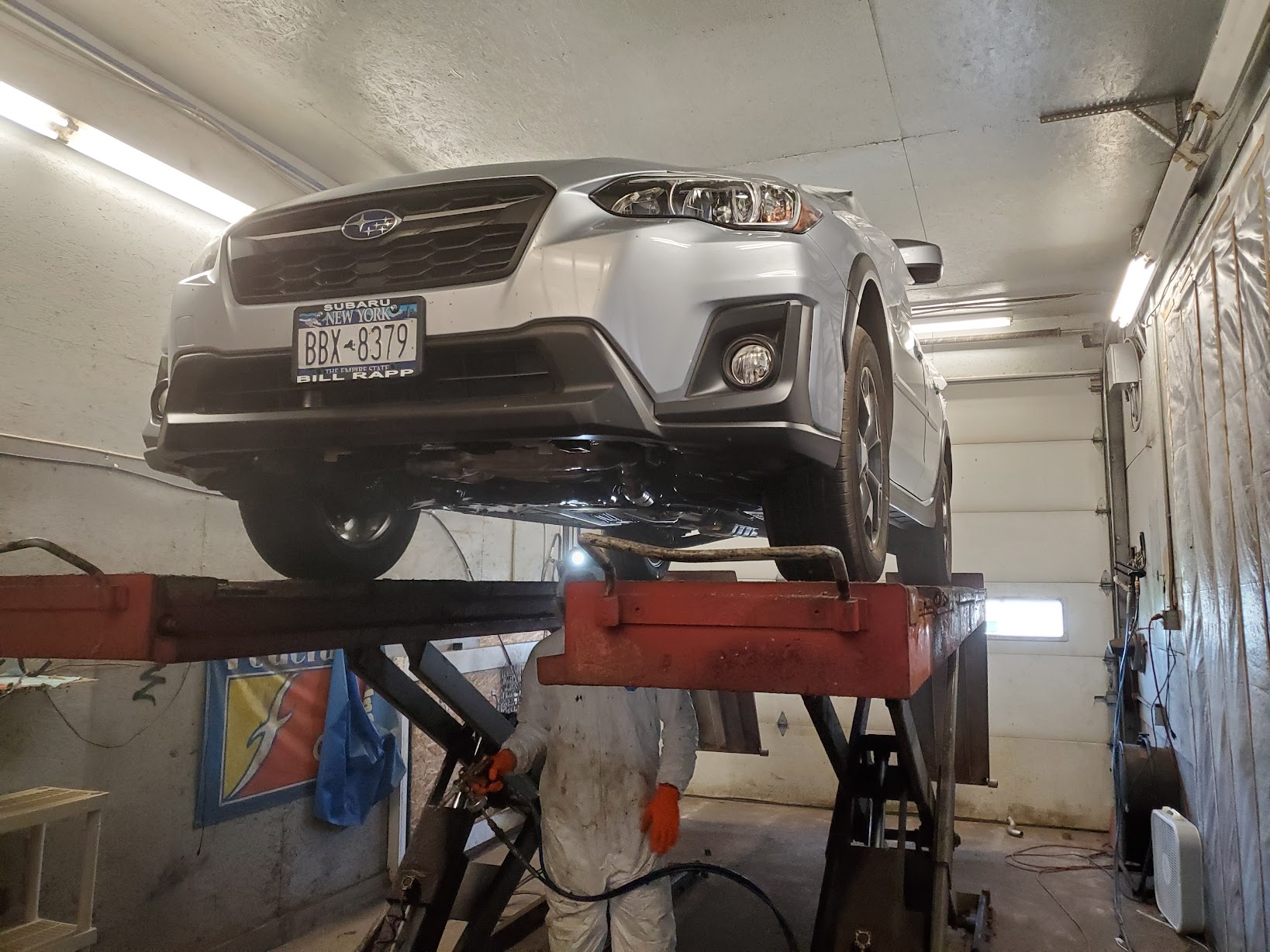Next Gen Service Technicians repairing a Subaru in Clinton, NY.